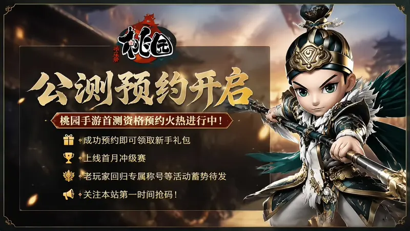 公测预约开启宣传图
